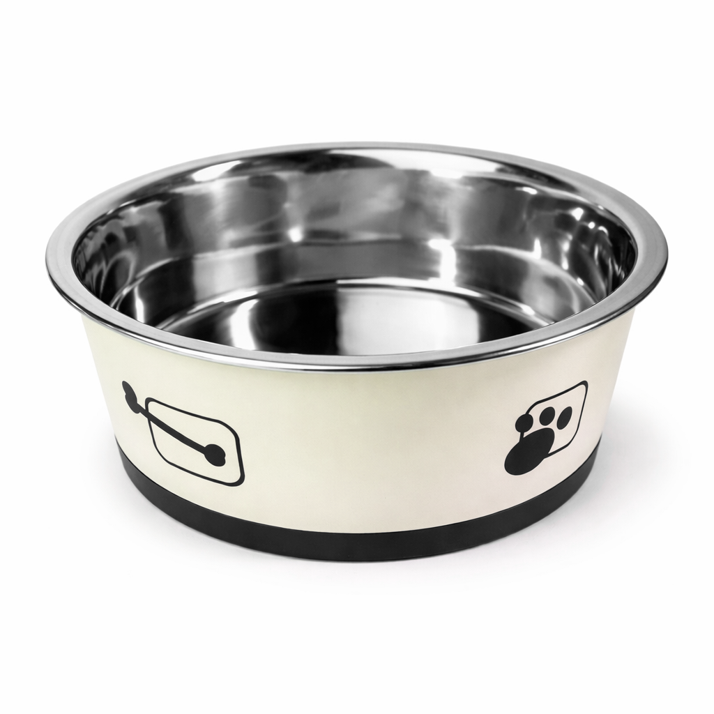 Tigela para Ração - Aço Inox tamanho G - PRÉ-VENDA