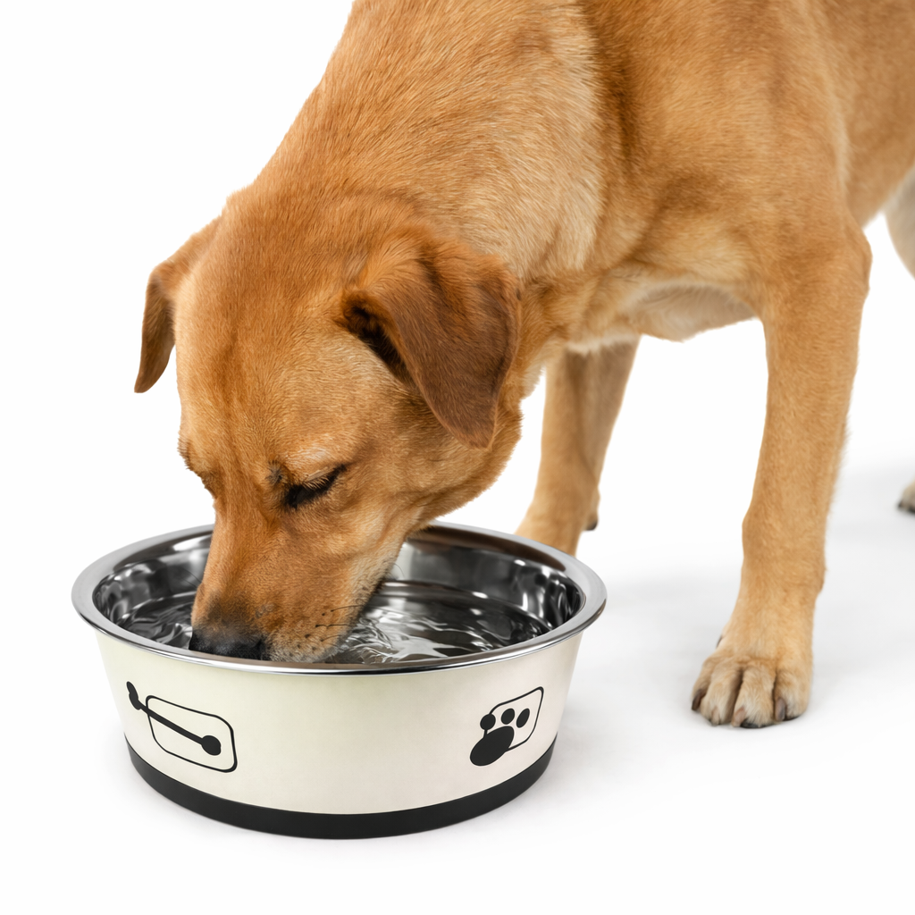 Tigela para Ração - Aço Inox tamanho G - PRÉ-VENDA